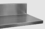 Advance Tabco VSTK247RE 84-in Countertop w/ 10-in Backsplash, 25-in Wide, Stainless