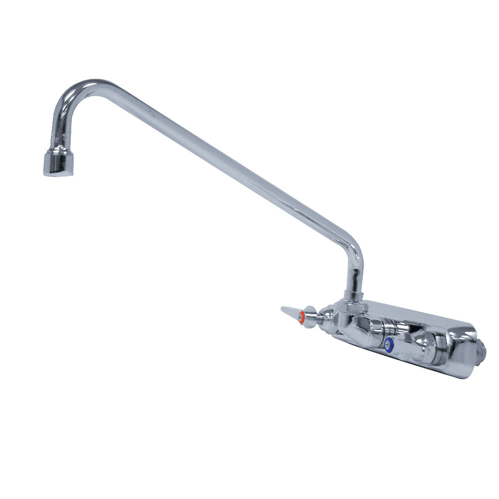 Advance Tabco K-111 Extra Heavy Duty Faucet, Splash-Mounted, 14 in Spout, 8 in Center