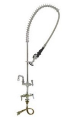 Advance Tabco K115117RE 40-in Pre-Rinse Unit w/ 8-in Spout, Deck Mount, Single Hole