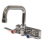 Advance Tabco K-123 Faucet, Splash Mounted, 6 in Extended D Spout, 4 in O.C.