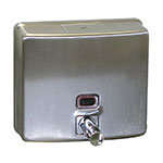 Advance Tabco K-13-X Soap Dispenser, Stainless Steel, Push Pump, Wall Mount