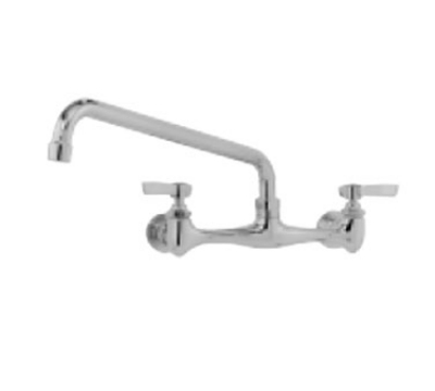Advance Tabco K-11-X Splash Mounted Faucet w/ 14-in Spout, 8-in Center