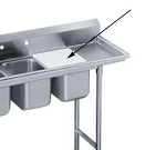 Advance Tabco K-2C Sink Cover, 16 in x 20 in, Poly-Vance
