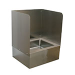 Advance Tabco K-299 Three Sided Splash for 9OP28/48 Mop Sink, Extends 16 in Above The Sink