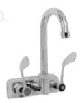 Advance Tabco K-316RE Residential Splash Mounted Wrist Handle Gooseneck Faucet