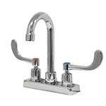 Advance Tabco K-56 Faucet with Wrist Handles, Deck Mounted, 4 in Center