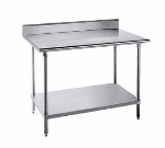 Advance Tabco KAG-240 30-in Work Table w/ 16/430 Stainless Top & 5-in Splash, 24-in W