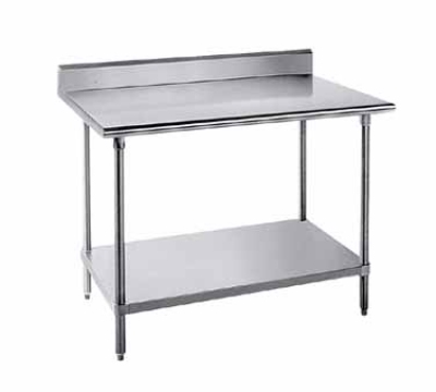 Advance Tabco KAG-247 84-in Work Table w/ 16/430 Stainless Top & 5-in Splash, 24-in W
