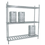 Advance Tabco KR-80-X 80-in Keg Rack w/ 1200-lb Capacity, Hold 8-Kegs Loose