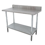 Advance Tabco KSLAG-244-X 48-in Work Table w/ 5-in Splash, 430 Stainless Top, 24-in W