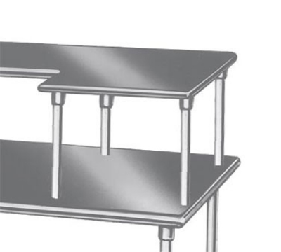 Advance Tabco MST-24-36 Table Mounted Equipment Shelf, 36 x 24-in, 18/430 Stainless
