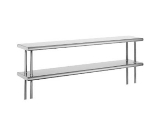 Advance Tabco ODS-15-144 144-in Double Deck Table Mounted Shelf, 18/430 Stainless, 15-in W