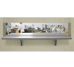 Advance Tabco PA-18-84 Pass Thru Shelf, 18 in W X 84 in L, SS Shelf and Brackets