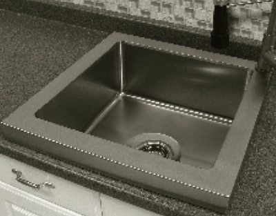 Advance Tabco RD121218RE Raised Deck Drop In Sink, 17 x 16 x 8-in Bowl, Stainless Steel