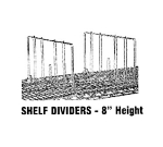 Advance Tabco SD-14 Shelf Divider, 14 in W, 8 in H, Chrome Finish