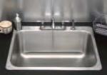 Advance Tabco SS-1-1919-7RE Residential Stainless Steel Drop In Kitchen Sink, 16 in x 14 in x 7.5 in