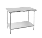 Advance Tabco SS-486 Work Table, 48 in W, 72 in L, No Splash, All SS, 14 Gauge, 304 SS Top
