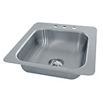 Advance Tabco SS-1-2321-7 Drop In Sink, (1) 20 x 16 x 7-1/2-in Deep, 18 Gauge Stainless