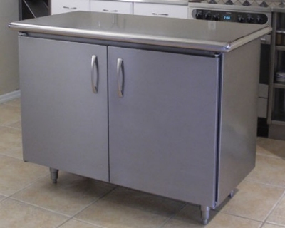 Advance Tabco HBSS248MRE 96-in Complete Chef Island w/ Flat Top, 24-in Wide, Stainless