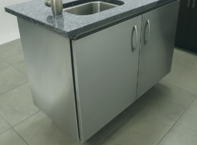 Advance Tabco IBSS306MRE 72-in Island Base w/ 4-Hinged Doors, 30-in Wide, Stainless