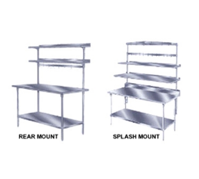 Advance Tabco SWT-48 48-in Table Mounted Pot Rack w/ 12-Hooks, Splash Mount Only