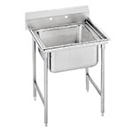 Advance Tabco T9-1-24 Sink, (1) 20 x 16 x 12-in Deep w/ 8-in Splash, 16/304 Stainless