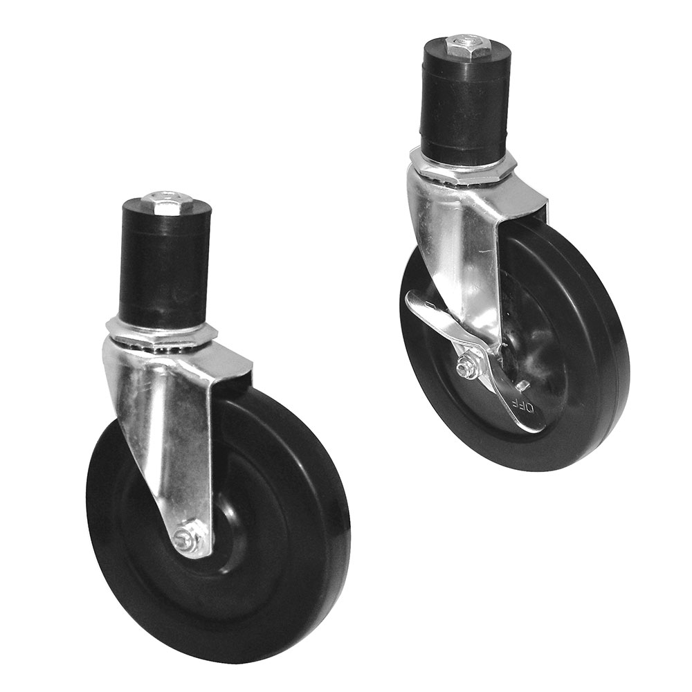 Advance Tabco TA-25A Swivel Casters, 5", with Rubber Wheels