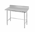 Advance Tabco TKMS-243 24 x 36 in L Table, All 304 Stainless Steel, 5 in Backsplash, 16 Gauge