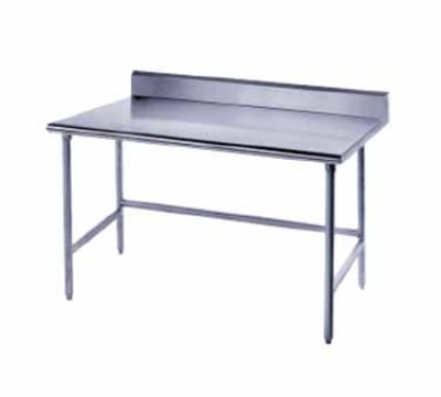 Advance Tabco TSKG-246RE Residential Bull Nose Table with Rear Bar & Backsplash, 72 in x 24 in x 35 in