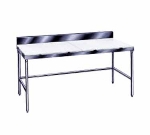 Advance Tabco TSPS-249 108-in Work Table w/ 6-in Splash & 5/8-in Cutting Top, 24-in Wide