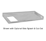 Advance Tabco VCTF-303 30 x 36 in L Countertop, 5 in Backsplash, 304 SS, Satin Finish, 16 Gauge