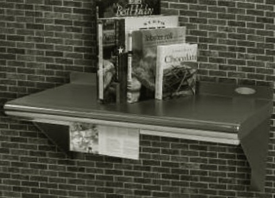 Advance Tabco WS1236CMRE 36-in Wall Shelf w/ Recipe Holder, Stainless