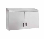 Advance Tabco WCH-15-60 60-in Stainless Wall Mounted Cabinet w/ Hinged Doors & Shelf
