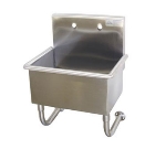 Advance Tabco WSS-16-25 Wall Mounted Service Sink, 22 x 16 x 12-in Deep w/ Backsplash