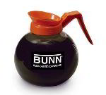 BUNN-O-Matic 42401.0101 Glass Coffee Decanter, Decaf, Orange Pourer/Handle