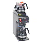 BUNN-O-Matic 12950.0213 Coffee Brewer, 2-Upper/1-Lower Warmers, Plastic Funnel, 120 V