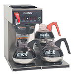 BUNN-O-Matic 12950.0252 Coffee Brewer, 3 Lower Warmers & Faucet, Plastic Funnel, 120 V