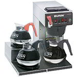 BUNN-O-Matic 12950.0298 Coffee Brewer, 3-Lower Warmers & Faucet, Plastic Funnel, 120 V