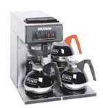 BUNN-O-Matic 133000003SD Pourover Coffee Maker w/ 3.8-gal per Hour Capacity & 3-Lower Warmers