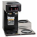 BUNN-O-Matic 13300.0013 VP17-3 BLK Pourover Coffee Brewer, 3 Lower Warmers