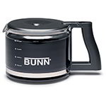 BUNN-O-Matic 20435.0000 Coffee Decanter, Glass, Black, For Use With A10, A10A Brewers