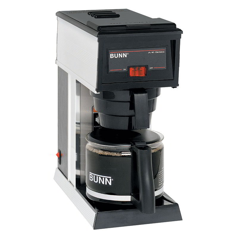 BUNN-O-Matic 21250.0000 10-Cup A10 Pourover Coffee Brewer w/ Warmer & Decanter