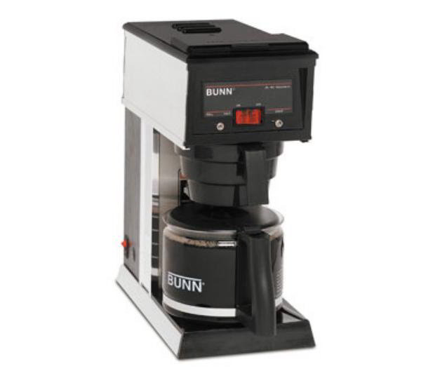 BUNN-O-Matic 21250.0004 A10A Automatic Coffee Brewer, 10 Cup, 1 Warmer, Includes Decanter