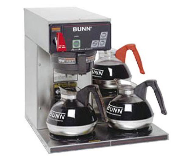 CDBCF-15 Automatic Digital Coffee Brewer, 3 Lower Warmers, 120V