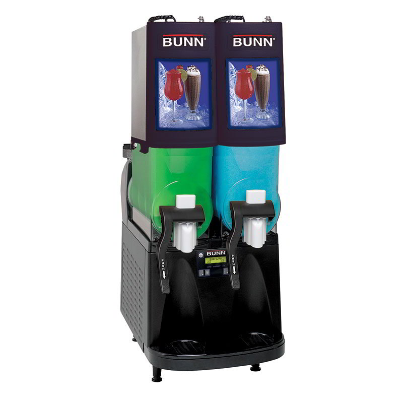 BUNN-O-Matic 340000501 Frozen Beverage Machine w/ (2) 2-gal Hoppers & LED Backlighting