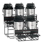 BUNN-O-Matic 35728.0004 UNIV-5 APR Universal Airpot Rack, For 5 Airpots, Holds 3 Upper/2 Lower