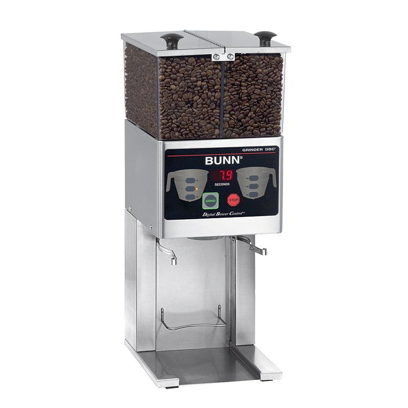 BUNN-O-Matic 36400.0000 FPG-2 DBC Coffee Grinder For French Press, 2 Hoppers, Digital