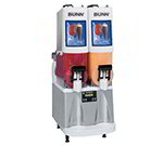 BUNN-O-Matic 34000.05 Frozen Drink Machine, (2) 2-gal Hoppers & Touchpad Display, Stainless, White