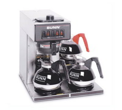 BUNN-O-Matic VP1730003 Pourover Coffee Maker w/ Lower Warmer, 3.8-gal in 1-hr, Stainless