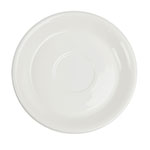 Syracuse China 950002300 6.25-in Stacking Saucer, Royal Rideau Undecorated Pattern, Chateau Shape, Luxor
